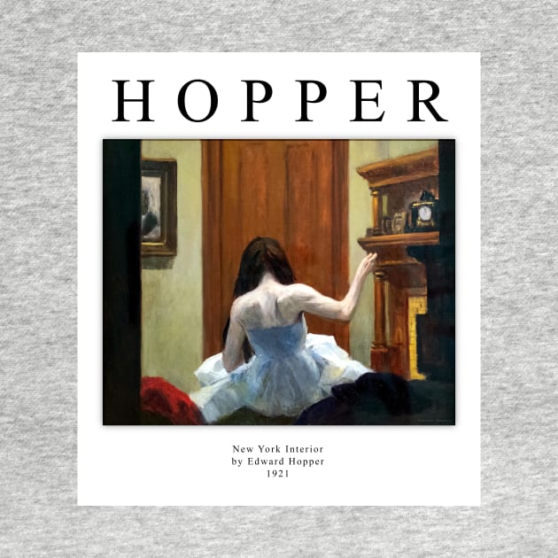 High Resolution Edward Hopper Painting New York Interior 1921 by tiokvadrat